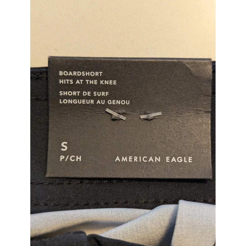 American Eagle Men Small Gray Black Ombre Board Shorts Swim Trunks 0133-4385 NWT